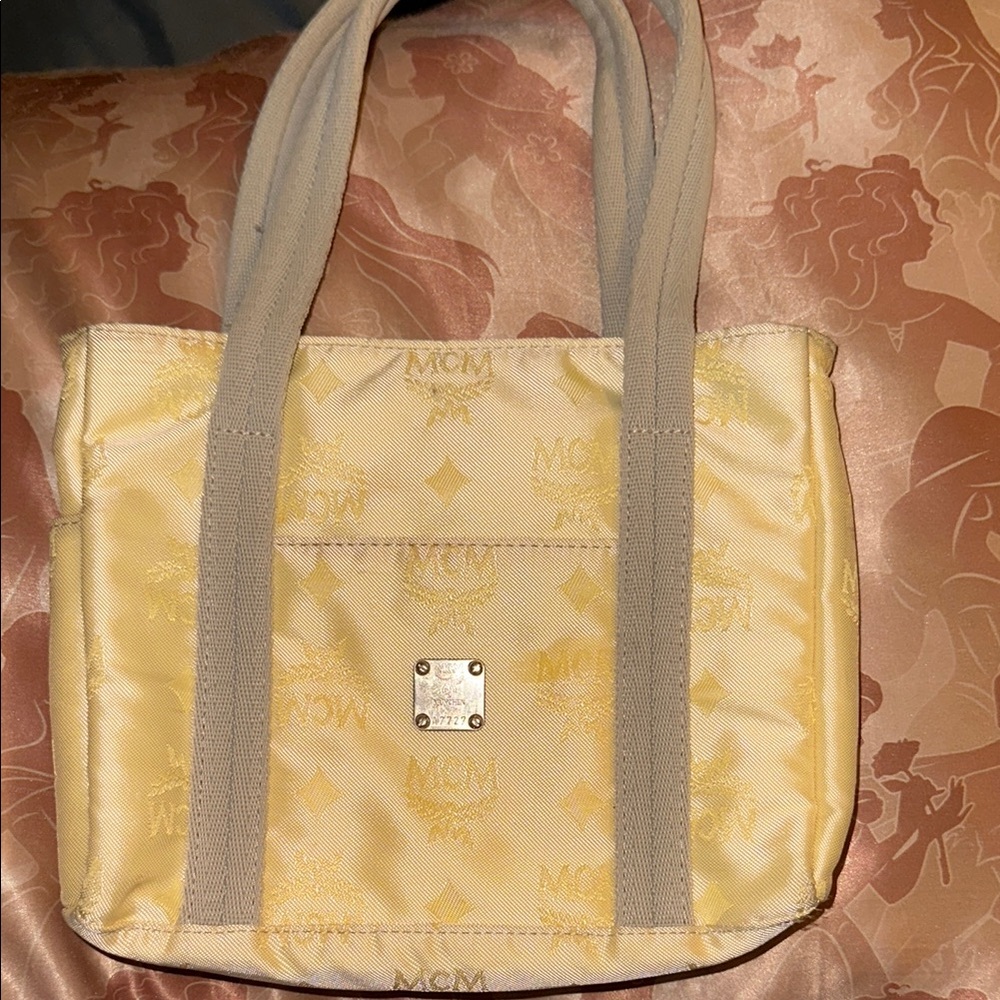 MCM Yellow Tote Bag